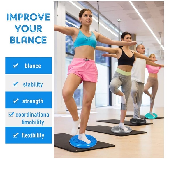 NWT 4 piece wobbly cushion / exercise set - Picture 4 of 10